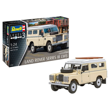 KIT PARA MONTAR REVELL LAND ROVER SERIES III LWB (COMMERCIAL) 1/24 174 PEÇAS REV 07056